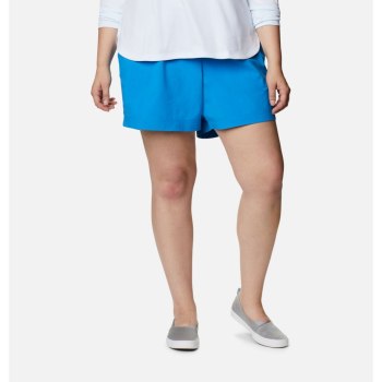 Columbia Ženske Kratke Hlače - PFG Backcast Water Plus Size Nebeskoplave Plave | PWCR-29517